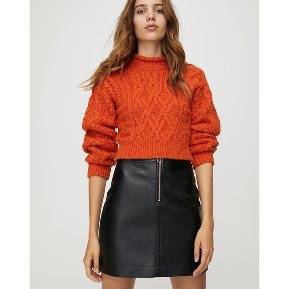 Aritzia Wilfred Roxanne Vegan Leather skirt - Picture 3 of 6